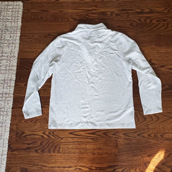 Mizzen+Main White Heather ProFlex Quarter Zip - Picture 4 of 8